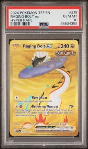 Pokemon Temporal Forces #218 Raging Bolt ex Hyper Rare