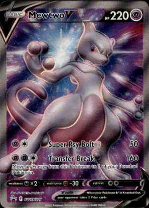 Mewtwo V Black Star Promo