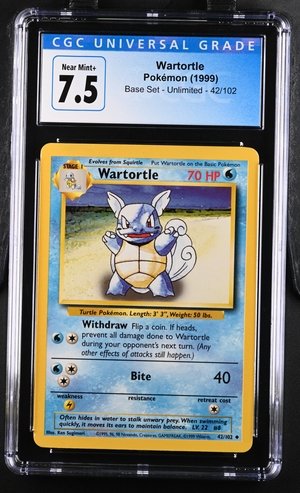 CGC 7.5 Base Set Wartortle