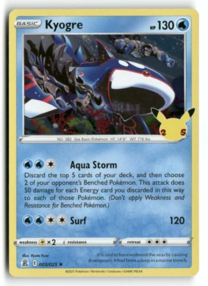 Celebrations #003/025 Kyogre