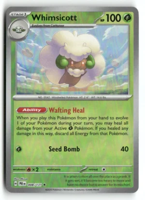 SV: Prismatic Evolutions #008/131 Whimsicott Masterball